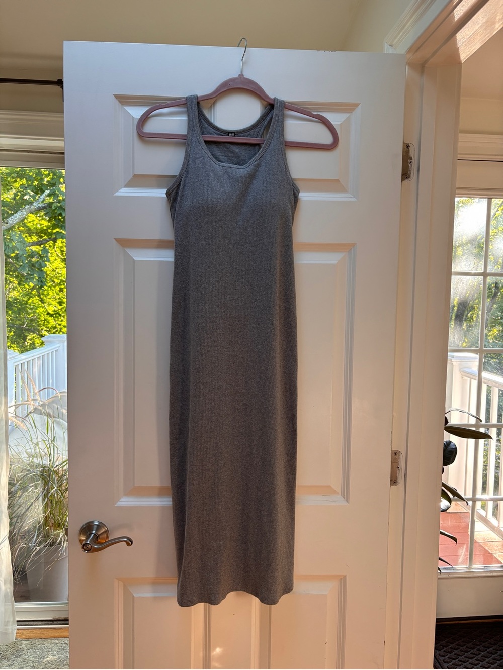 Uniqlo Heather Gray Sleeveless Dress